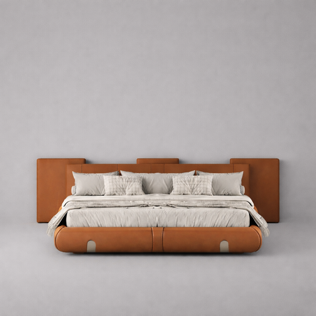 Executive Leather Bed Set