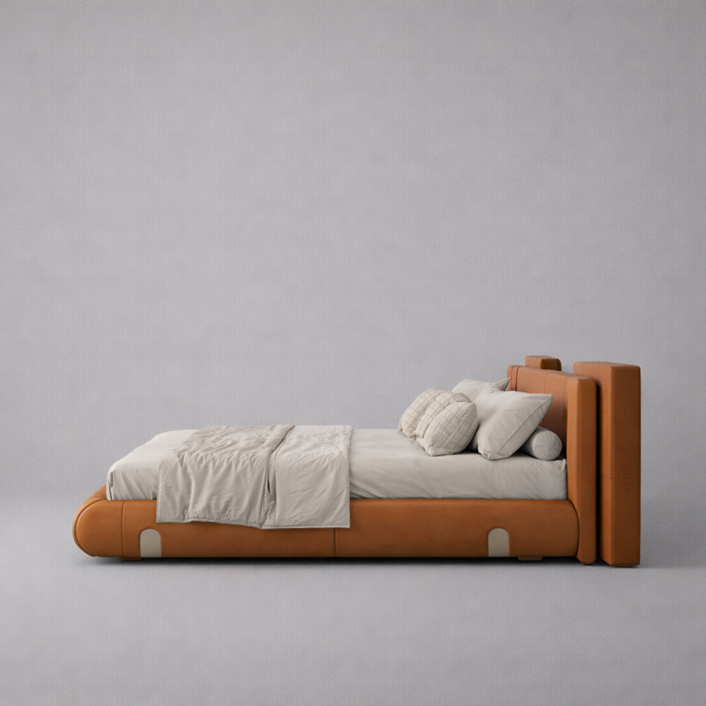 Executive Leather Bed Set