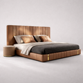 Walnut Luxe Bed set