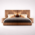 Walnut Luxe Bed set