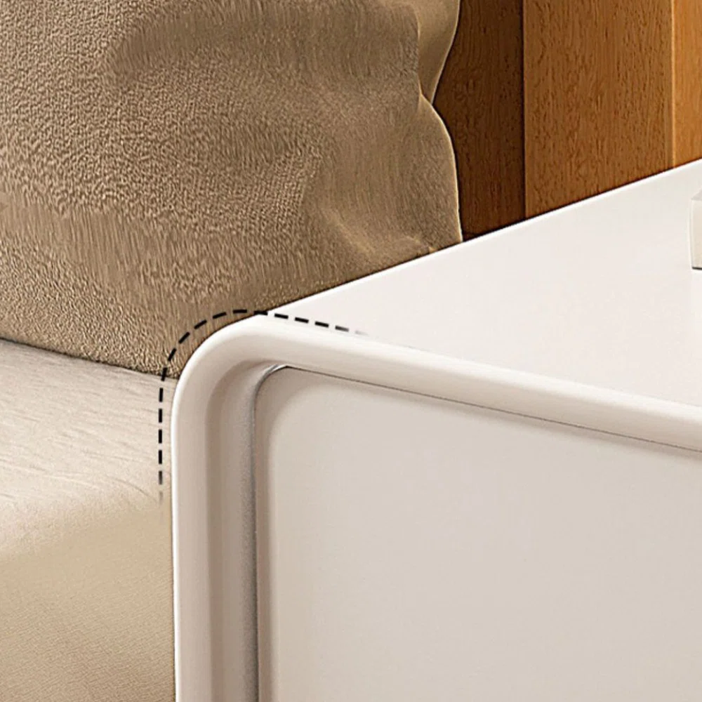 Scandinavian White Oak Bedside Table