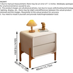 Scandinavian White Oak Bedside Table